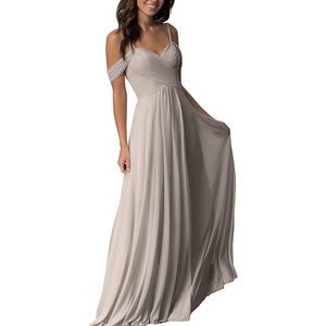 A Line Bridesmaid Dress (Taupe color) size 6